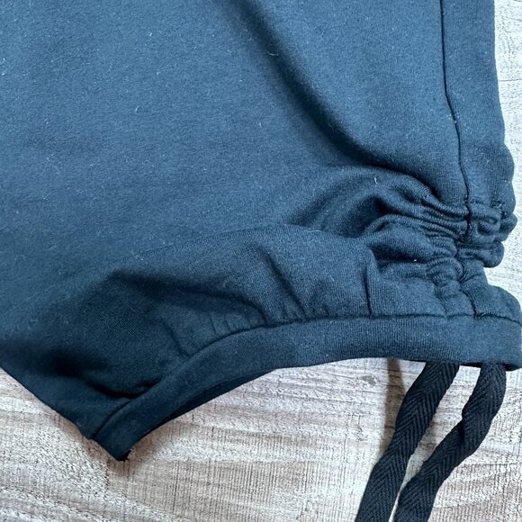 New The Limited Y2K Low Rise Black Cropped Sweatpants Size Large Vintage - Picture 6 of 11